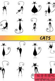padrão de tatuagem: imagem de padrão de tatuagem de totem de gato super legal