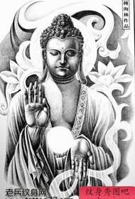 fantastico manoscritto di tatuaggi Buddha con terzino
