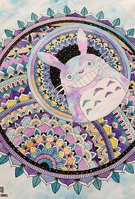 Manoscritto Color Van Gogh Chinchilla Tattoo Pattern 173062 - Manoscritto Chinchilla Tattoo Pattern