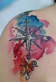 tatuaj de cerneală de culoare splash color