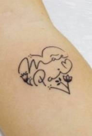 modello di tatuaggio semplice modello di tatuaggio semplice di moda squisita