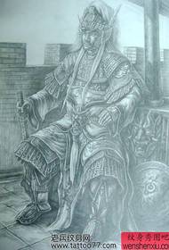 Manoscritto del tatuaggio di Three Kingdoms Jiang Wei