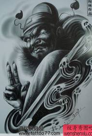 umbhalo wesitayela odumile we-Tianshi Zhongyi tattoo