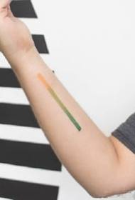 ultra-einfaches, aber gut aussehendes Set minimalistischer Tattoo-Bilder