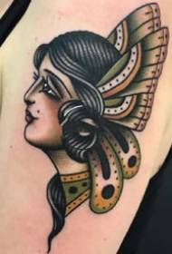 17 stile vecchia scuola Modello piccolo tatuaggio colorato