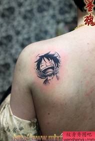 zepòl yon sèl pyès Luffy modèl tatoo avatar