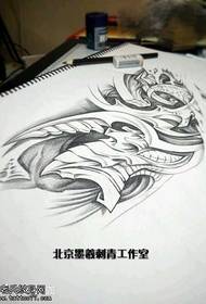 modello di tatuaggio stereo manoscritto