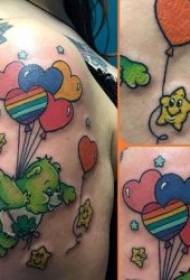 cartoon cute tattoo pattern color tattoo animal cartoon cute tattoo pattern