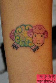 láb aranyos rajzfilm bárány tetoválás minta
