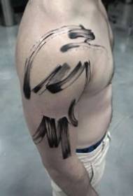 tatuaggio a mano libera - 9 disegni di tatuaggi semplici a mano libera in stile cinese a inchiostro e lavaggio