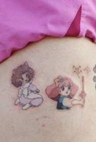 ple de 80 després i 90 després dels records d’anime de dibuixos animats Petit patró de tatuatges