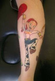 kalf anime heldin Jessie tattoo patroon
