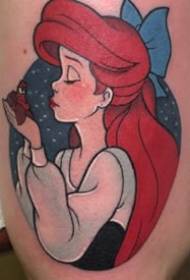 Disneys fantastiska uppsättning färgkariketter Tattoo fungerar mönster 9 ark