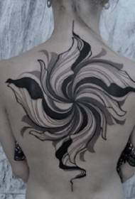 valovite linije sastavljene Kreativno apstraktno djelo tetovaže