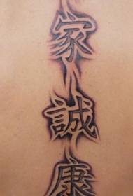 Mtindo wa tatoo la Kichina la mtindo wa Kichina
