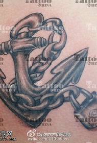 e realistesche Eiseketten Lock Manuskript Tattoo Muster