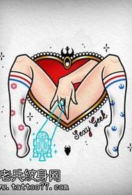 abstract totem tattoo pattern of manuscript
