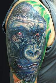 Profesionalna galerija tatoo: Vzorec tatoo velik šimpanzi