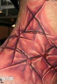 patrón de tatuaje de carne desgarrada