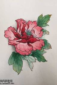 Käsikirjoitus Peony Flower Tattoo Pattern