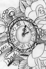 un'immagine del modello del manoscritto del tatuaggio