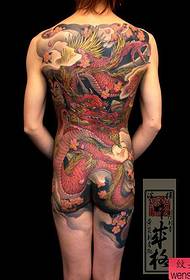 Tatuagem padrão clássico popular volta completo dragão tatuagem padrão