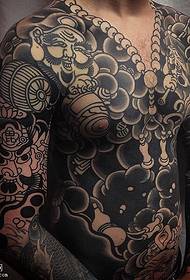Padrão de tatuagem totem clássico japonês