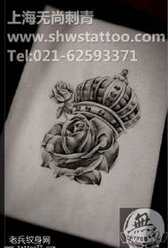 Ekskiz Rose Crown Modèl Tattoo