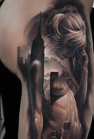 un gruppo di persone Diversi tatuaggi di tatuaggi 3d