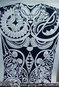 Japanese Wind Totem Tattoo Pattern