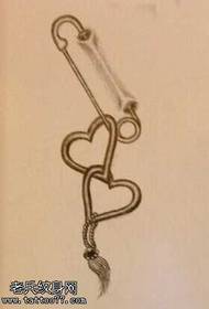 manuscript full of needle tattoo pattern