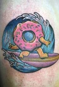 tatuaggio alimentare _ 10 immagini di modelli di tatuaggi di ciambelle fragranti e invitanti