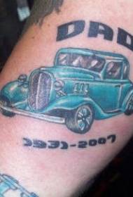 Modela Tattoo ya Car Zêrîn Classic Convertible