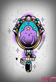 Manuscrittu di u Tatuatu di Ghjuventù Creativu di Color Spechju Candy
