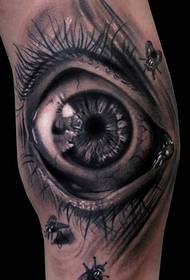 modello realistico del tatuaggio dell'occhio 3D