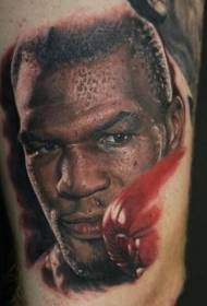 Tatuaż w stylu realizmu Mike Tyson w kolorze