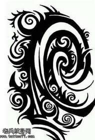 Modello del tatuaggio del totem dell'atmosfera del manoscritto