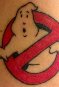 Fantasma fantasma e segno proibito tatuaggio