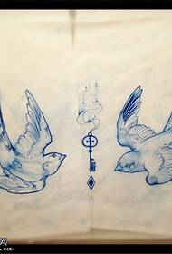 U mudellu manoscrittu di u tatuatu di Shuangfei