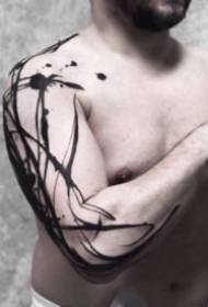 Hermosa línea de 9 puntos de hermosos trabajos de tatuaje
