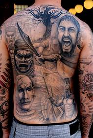 portret tetovaža uzorak