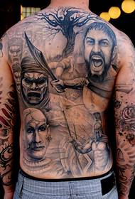 corak tatu potret