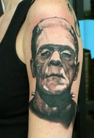 Arm Frankenstein Horror Tattoo លំនាំ
