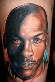 Боја на раката Мајкл Jordanордан портрет слика на тетоважа