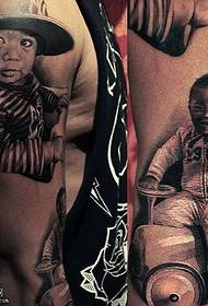 modello di tatuaggio ritratto naso spalla nord