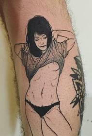 un gruppo di sexy tatuaggi della dea hot line