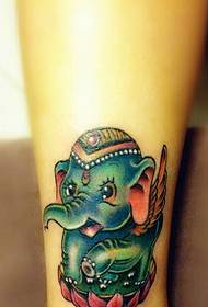 a set of classic creative 3d totem tattoo patterns
