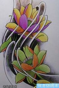 Əlyazma Lotus Lotus Tatu Nümunəsi