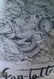Schizzo classico Dragon Totem Tattoo Pattern