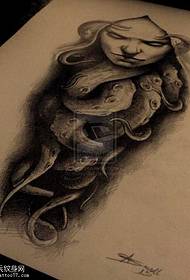 vizaĝa tatuaje ŝablono